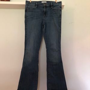 Loft flare leg blue jeans